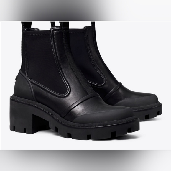 📢 SALE *00342-002 NEW! TORY BURCH Chelsea Lug Sole Ankle Boots - Picture 3 of 15